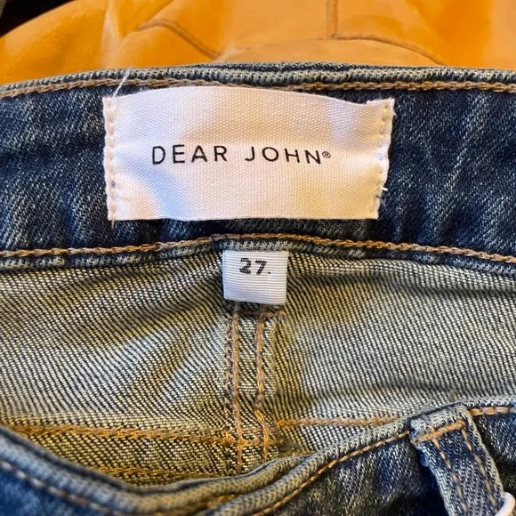 Dear John Women’s Playback Phantom Jean Denim Size 27 Mid Rise Straight Leg NWT